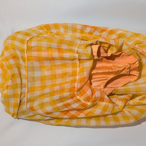 For Love And Lemons Yellow Gingham Maxi Dress - Picture 9 of 9